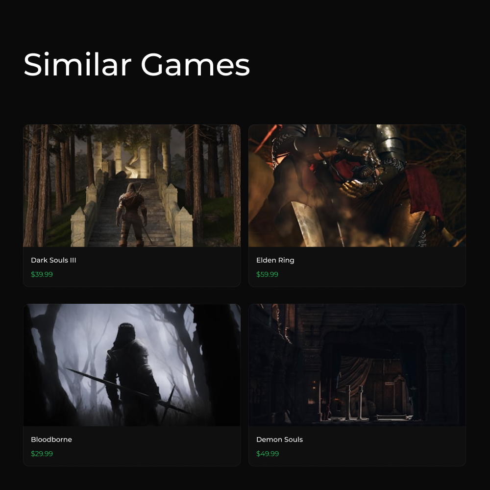 Arcadia Similar Games Discovery Feature