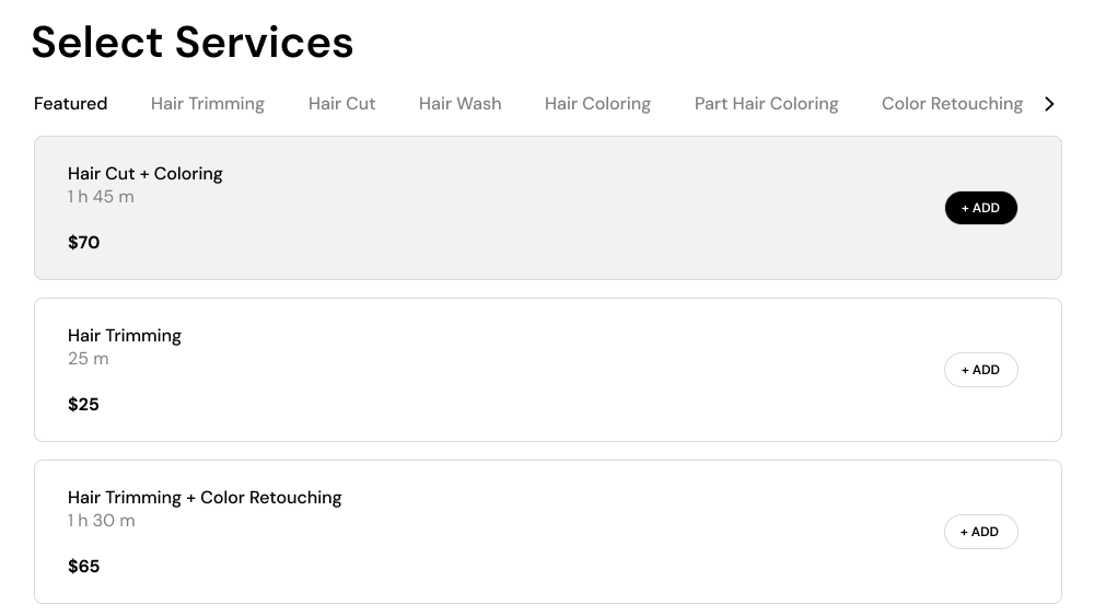 New Booking Software Dashboard Mobile Interface